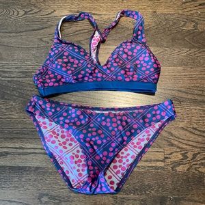 Navy blue and purple Patagonia sz M bikini